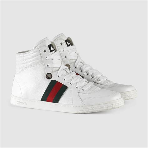 white gucci tops|Gucci high tops women's.